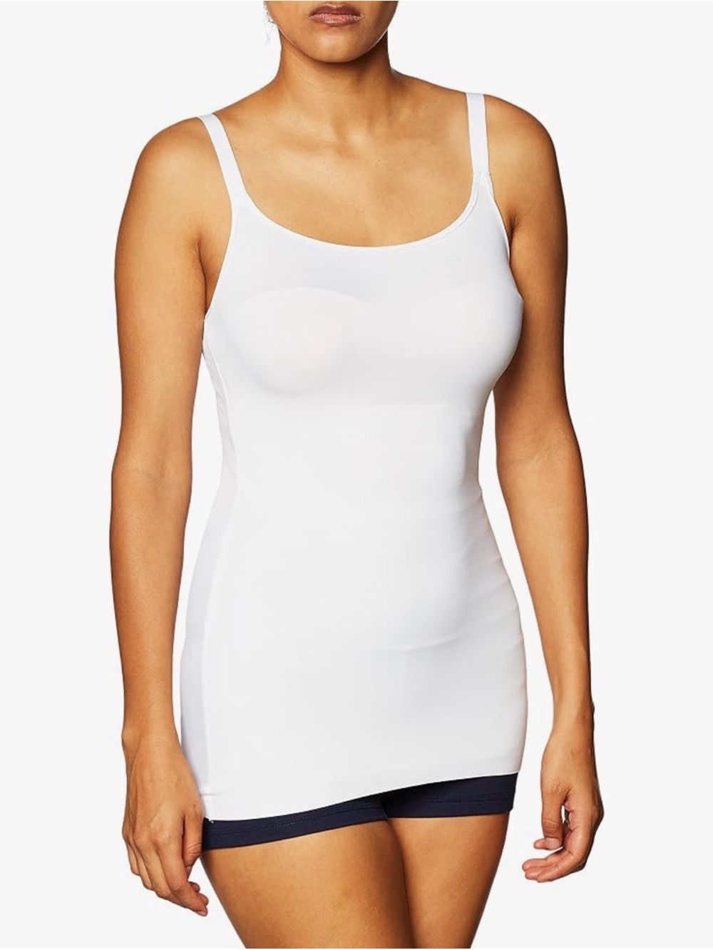 Maidenform Cover Your Bases Camisole Shapewear Top Cool Comfort White Size S